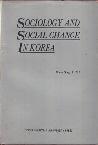 Image of Sociology and social change in korea