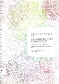Image of Kekerasan Terhadap Perempuan 2005 : KDRT & pembatasan atas nama kesusilaan : catatan tahunan tentang kekerasan terhadap perempuan 2005