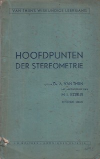 Image of Hoofdpunten der stereometrie