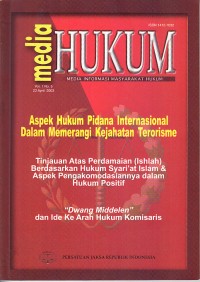 Image of Media Hukum Vol. 1 No. 5