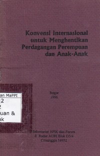 Image of Konvensi Internasional untuk Menghentikan Perdagangan Perempuan dan Anak-Anak