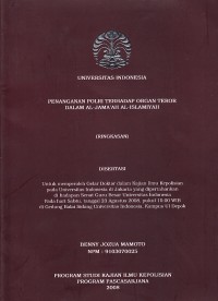 Image of Penanganan POLRI terhadap Organ Teror dalam Al-Jama'ah Al-Islamiyah