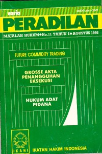 Image of Varia Peradilan: Majalah Hukum No. 11 tahun I Agustus 1986