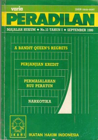 Image of Varia peradilan: majalah hukum  No. 12 Tahun I September 1986