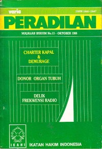 Image of Varia Peradilan: Majalah Hukum No. 13 Oktober 1986