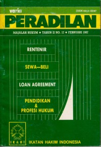 Image of Varia peradilan: majalah hukum Tahun II No.17 Februari 1987