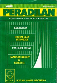 Image of Varia Peradilan: Majalah Hukum No. 19 April 1987