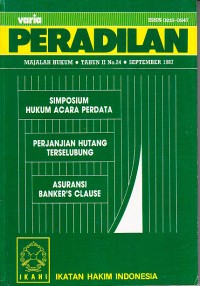 Image of Varia Peradilan: Majalah Hukum No. 24 September 1987
