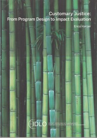 Image of Customary justice: from program design to impact evaluation