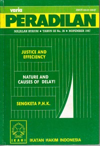 Image of Varia Peradilan: Majalah Hukum No. 26 Nopember 1987