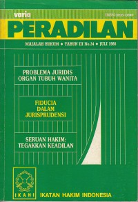 Image of Varia peradilan: majalah hukum Tahun III No.34 Juli 1988