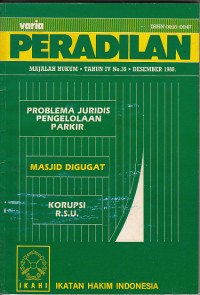 Image of Varia peradilan: majalah hukum Tahun IV No.39 Desember 1988