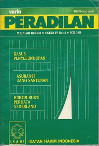 Image of Varia peradilan: majalah hukum Tahun IV No. 44 Mei 1989