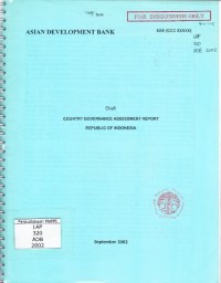 Image of Asian Development Bank. Draft Country Governance Assessment Report Republic of Indonesia, extract policy making