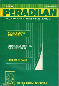 Image of Varia peradilan: majalah hukum Tahun V No. 55 April 1990