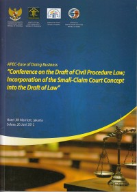 Image of APEC-Ease of doing business: conference on the draft of civil procedure law; incorporation of the small-claim court concept into the draft of law