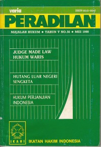 Image of Varia peradilan: majalah hukum Tahun V No. 56 Mei 1990