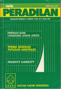 Image of Varia peradilan: majalah hukum Tahun V No.58 Juli 1990