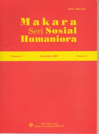 Image of Makara seri sosial humaniora vol. 9 desember 2005 No. 2