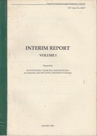Image of Interim report volume 1: Diagnostic Assesment of Legal Development in Indonesia