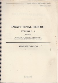Image of Draft final report volume 2 - B
