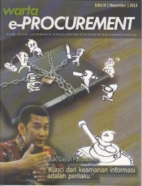 Image of Warta e-procurement: publikasi layanan e-procurement kementerian keuangan edisi ix