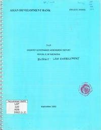 Image of Country governance assessment report Republic of Indonesia (extract: law enforcement)