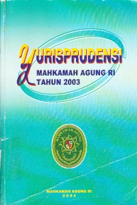 Image of Yurisprudensi Mahkamah Agung RI Tahun 2003